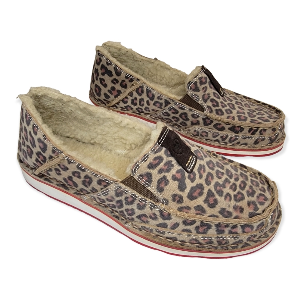 Ariat Cruiser Fleece Animal Print Slip On Size 7 B - Picture 2 of 15